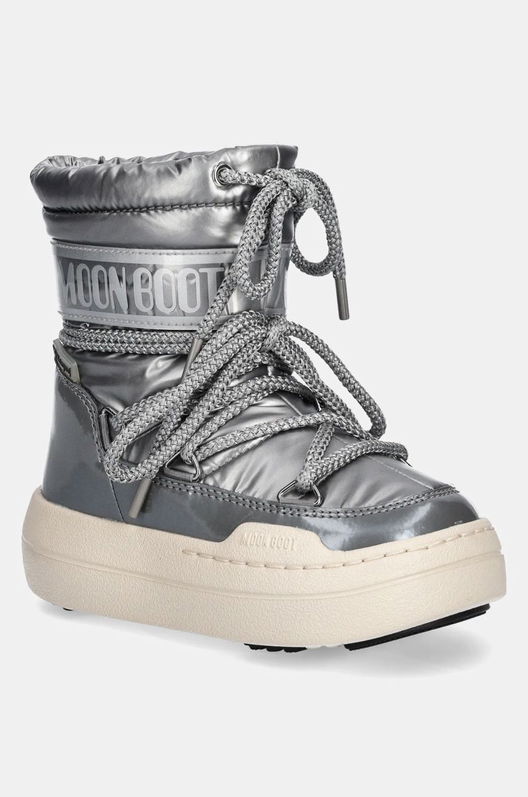 Moon Boot Cizme De Iarna Copii JR PARK BOOT Culoarea Argintiu, 80D3440020
