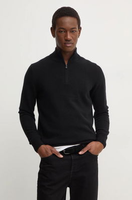 FROM FUTURE Pulover De Casmir Culoarea Negru, Light, Cu Turtleneck, MPM00014