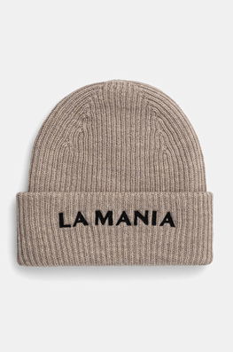 La Mania Caciula De Lana MERINOWOOL Culoarea Bej, De Lana, MERINOWOOL.HAT