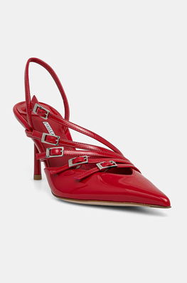 Le Silla Stilettos De Piele Chanel Scarlet Culoarea Rosu, 4294D080BXPXKAB895