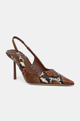 Le Silla Stilettos De Piele Chanel Bella Culoarea Maro, 4233B080MBPPDUR723