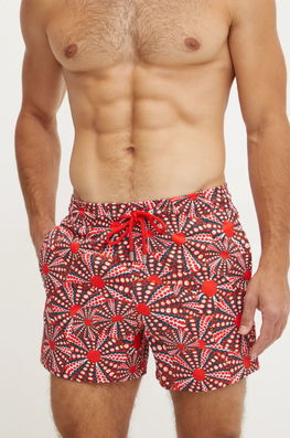 Vilebrequin Pantaloni Scurti De Baie MOORISE Culoarea Rosu, MSOBF124