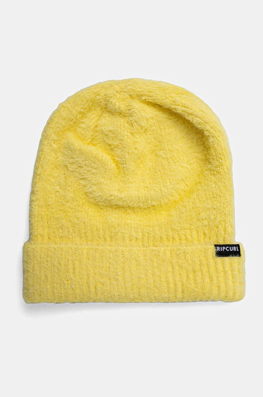 Rip Curl Caciula Culoarea Galben, Din Tesatura Neteda, 05OWHE