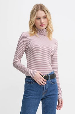 Levi's Longsleeve Femei, Culoarea Rosu, Cu Guler, A8769