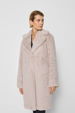 Bizuu Palton Femei, Culoarea Bej, De Tranzitie, ROMA BEZOWY AW24
