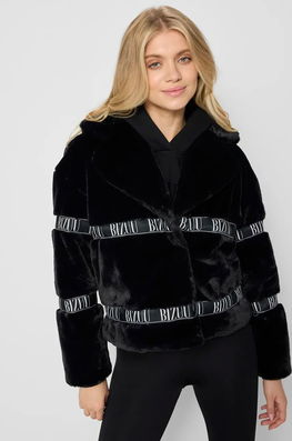 Bizuu Geaca Femei, Culoarea Negru, De Tranzitie, GREGORIA CZARNY AW24