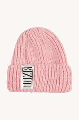 Bizuu Căciulă Din Amestec De Lână LORRO Culoarea Roz, Din Tricot Gros, LORRO_ROZOWY_AW24