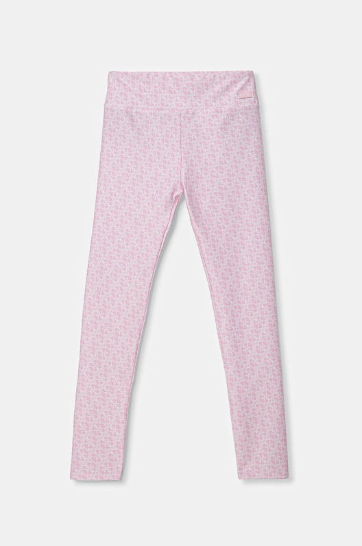 Guess Leggins Copii Culoarea Roz, Modelator, J5RB03 MC01P