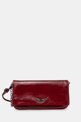 ZADIG&VOLTAIRE Poseta De Piele Culoarea Bordo, LWBA02521