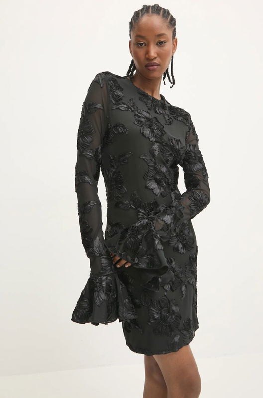 Rotate Rochie 0 Culoarea Negru, Mini, Mulata, 113226100