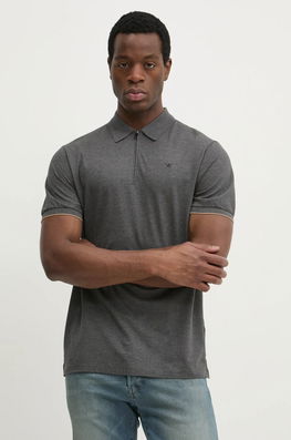 Hackett London Polo De Bumbac Culoarea Gri, Neted, HM563379