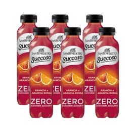 Suc San Benedetto Succoso Zero Arancia Rosso 400 ml 6 Buc