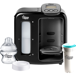 Aparat pentru pregatirea laptelui praf Tommee Tippee Closer to Nature Perfect Prep Machine cu display, Negru