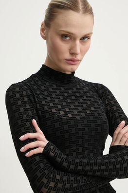 Hugo Blue Longsleeve Femei, Cu Turtleneck, 50524057
