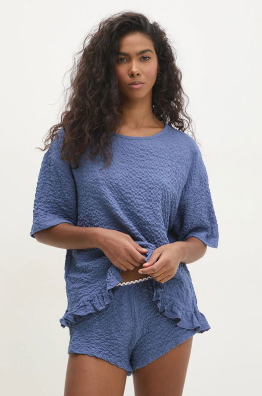 Answear Lab Pijama Femei, Culoarea Albastru Marin