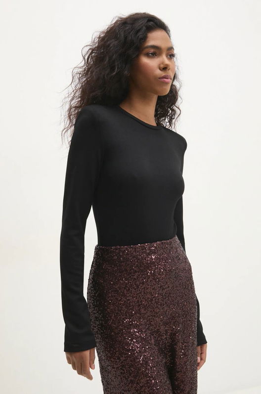 Answear Lab Body Femei, Culoarea Negru, Neted