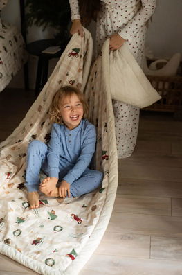 La Millou Patura Pentru Copii WINTER COTTAGE Ciepły Koc Velvet