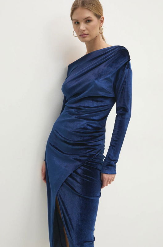 Answear Lab Rochie De Catifea Midi, Mulata