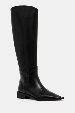 Vanda Novak Ghete De Piele Giselle Femei, Culoarea Negru, Cu Toc Plat