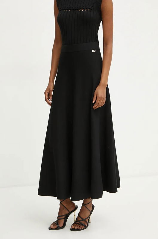 Liu Jo Fusta Culoarea Negru, Maxi, Evazati, WF4513 MS99E