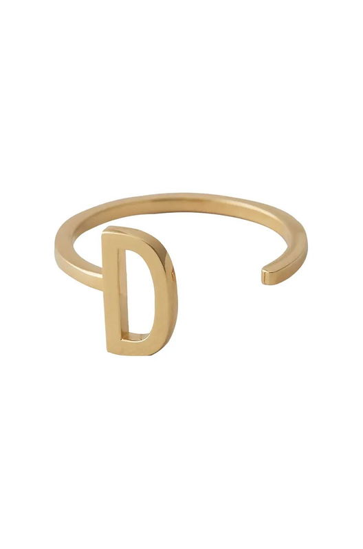 Design Letters Inel De Argint Placat Cu Aur 90601000D