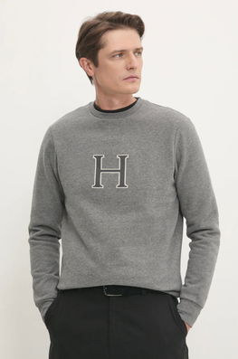 Hackett London Bluza Barbati, Culoarea Gri, Melanj, HM581311