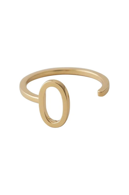 Design Letters Inel De Argint Placat Cu Aur 90601000O