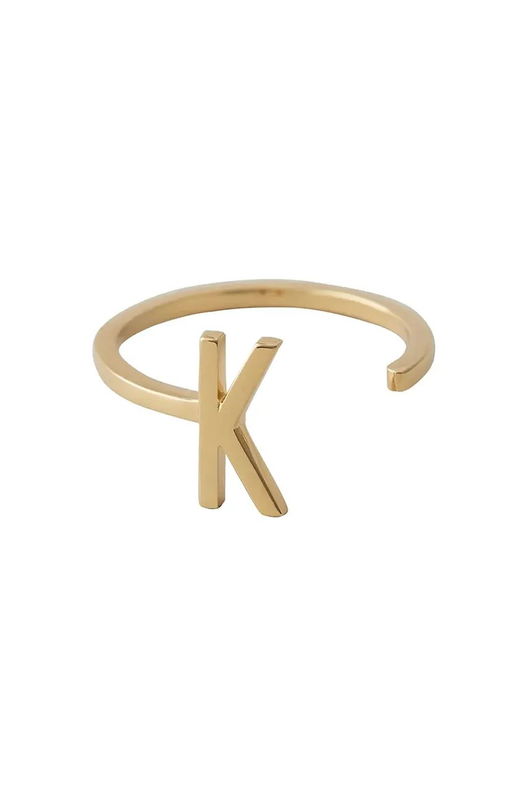 Design Letters Inel De Argint Placat Cu Aur 90601000K