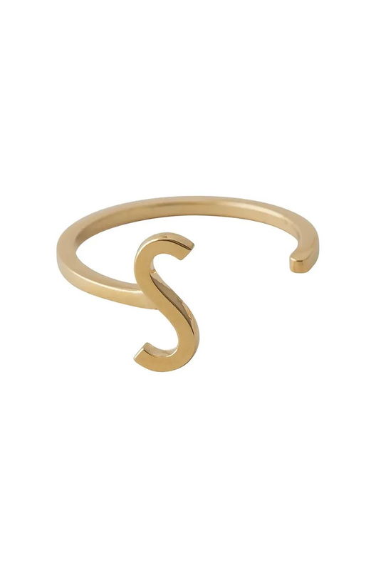 Design Letters Inel De Argint Placat Cu Aur 90601000S