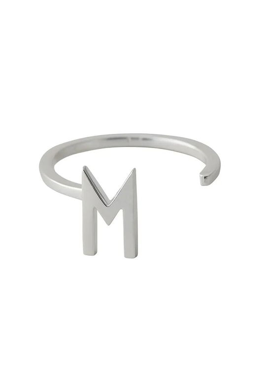 Design Letters Inel De Argint Placat Cu Aur 90601001M
