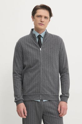 Hackett London Hanorac De Bumbac Barbati, Culoarea Gri, Modelator, HM581309