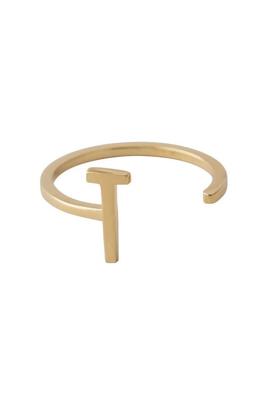 Design Letters Inel De Argint Placat Cu Aur 90601000T