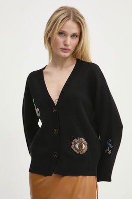 Never Fully Dressed Cardigan Mystical Femei, Culoarea Negru, NFDKN481