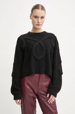 MUNTHE Pulover De Lână SAKIRA Femei, Culoarea Negru, 244160724472