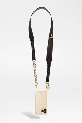 LaCoqueFrançaise Curea Telefon Lara 120 Cm Culoarea Negru