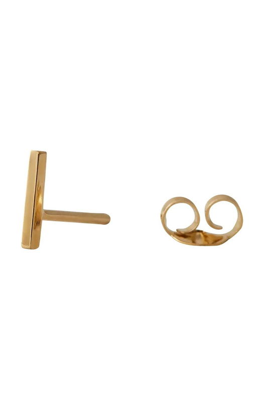 Design Letters Cercel Din Argint Placat Cu Aur 90401001I