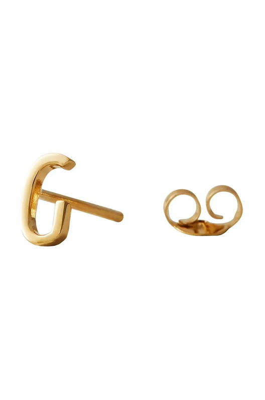 Design Letters Cercel Din Argint Placat Cu Aur 90401001G