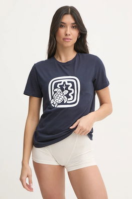 Vilebrequin Tricou Din Bumbac LAORA Femei, Culoarea Albastru Marin, AORAP9I3