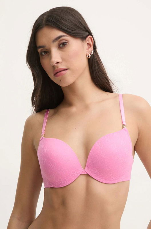 Guess Sutien NORA Culoarea Roz, Neted, O5RC12 KCLB0
