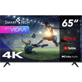 Televizor LED Smart Tech 65UV10V1, 164 cm, Ultra HD 4K, Smart TV, WiFi, CI+, Negru