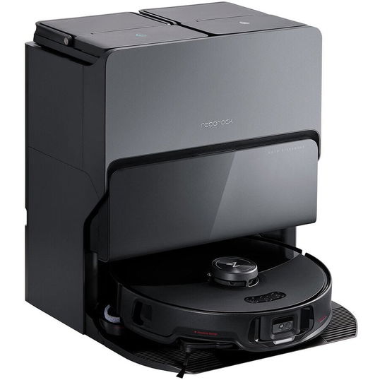 Robot de Aspirare Roborock S8 MaxV Ultra S8MVU52-00, aspirator si mop, mapare 3D, 5200 mAh, 10.000Pa, recipient praf 270 ml, recipient apa 100 ml, 69 W, 180 min autonomie, negru