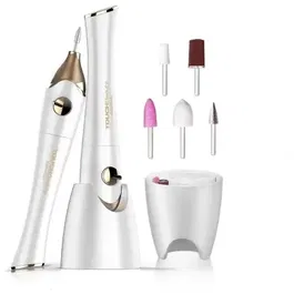 Set de manichiura si pedichiura Ardes Goldye ARMANI01 cu uscator de lac de unghii UV alb