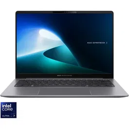 Laptop ASUS ExpertBook P5 P5405CSA cu procesor Intel® Core™ Ultra 7 258V pana la 4.8GHz, 14'', WQXGA, 144Hz, 32GB LPDDR5X RAM, 1TB SSD, Intel® Arc™ Graphics, No OS, Misty Grey
