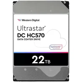 Hard disk, Western Digital, 22TB WD 3.5 Ultrastar DC HC570 SATA Winchester, 0F48155/WUH722222ALE6L4, 0F48155