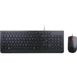 Kit periferice Lenovo Tastatura + Mouse Essential Wired Combo, USB, Black