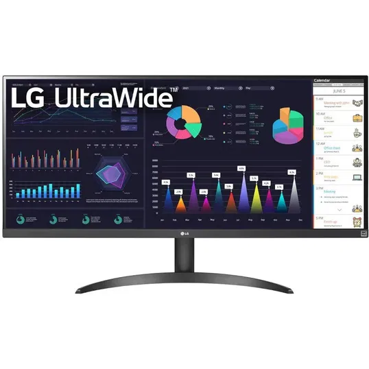 Monitor LED LG 34WQ500-B 34 inch UWFHD IPS 5 ms 100 Hz HDR FreeSync