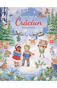In jurul lumii de Craciun. Carte cu autocolante - Joli Hannah