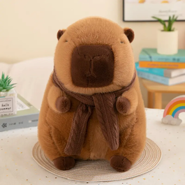 Jucarie de plus Capybara cu fular 35 cm