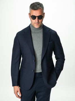 Costum Albastru Bleumarin 100% Lana Vitale Barberis Super 110's BMan0054