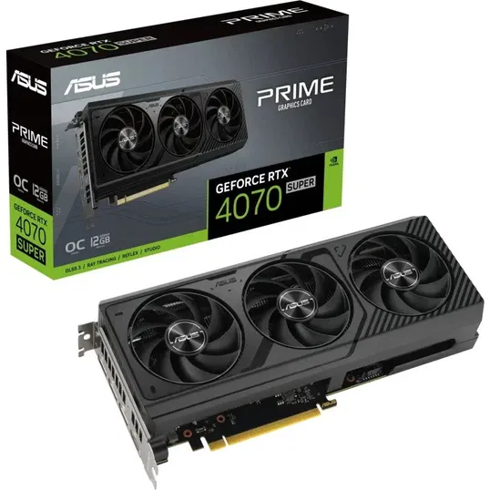 Placa video ASUS GeForce RTX 4070 SUPER PRIME OC 12GB GDDR6X 192-bit DLSS 3.0